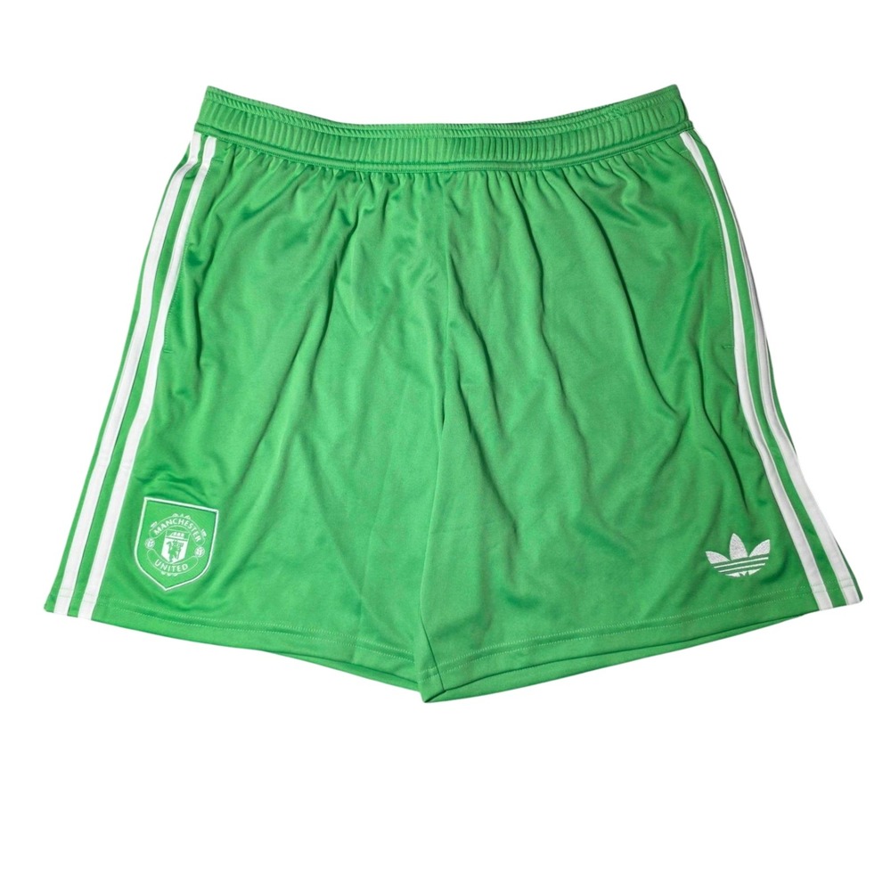 Adidas Originals Manchester United GK Shorts Men's XL Green White NWT JP3056